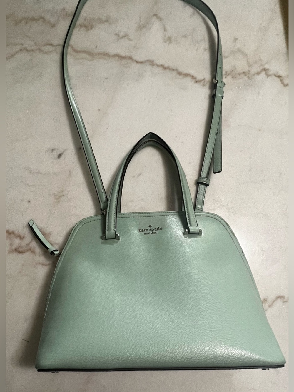 Kate Spade Patterson Drive Medium Dome Satchel Spring Meadow Leather Purse